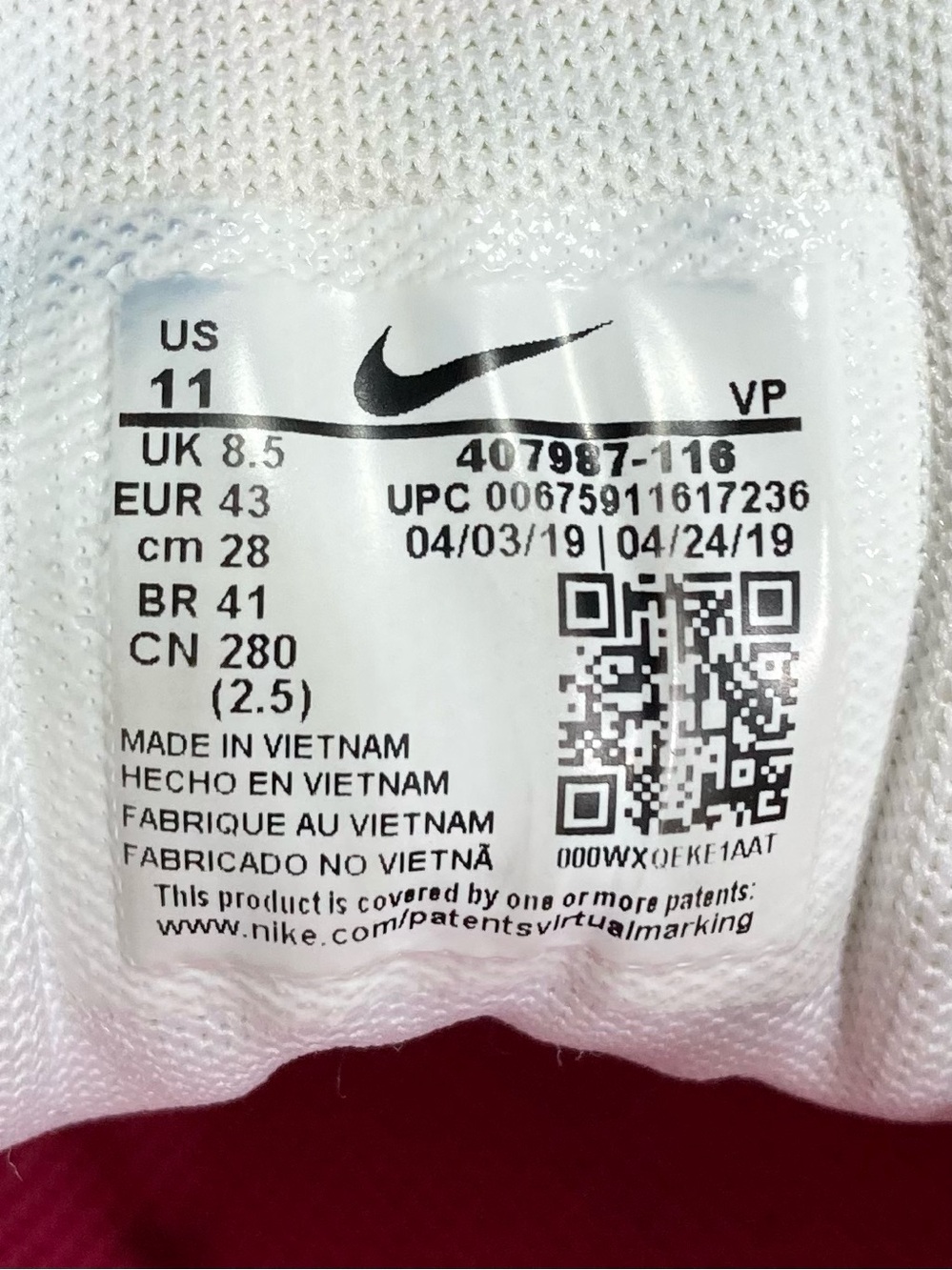 Nike Reax 5 Athletic Shoe Women’s Size 11 Metallic Silver/Pink - Picture 10 of 10